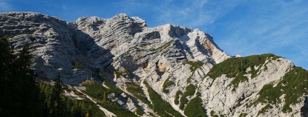 The Seekofel on the border between South Tyrol and the province of Belluno in Italy